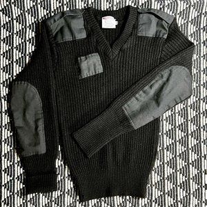 100% wool Military sweater